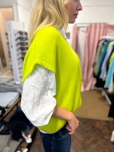 Lucia Alpaca Tank Chartreuse