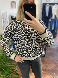 Bolt Leopard Sweat Black/Grey Leopard