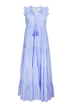 Load image into Gallery viewer, Arena Crochet Sleeve Dress Blue
