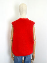 Load image into Gallery viewer, Mae Mohair Button Tank Orange
