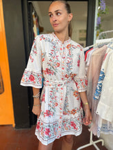 Load image into Gallery viewer, Fleur Floral Border Print Dress
