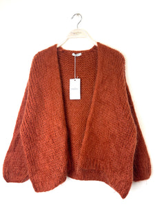 Bernadette Oversized Mohair Cardigan Cognac