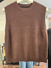 Load image into Gallery viewer, Georgette Glitter Tank Chocolate
