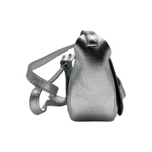 Load image into Gallery viewer, Poppy Leather Tab Bag Silver
