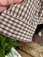 Load image into Gallery viewer, Beatrix Checked Frill Front Blouse
