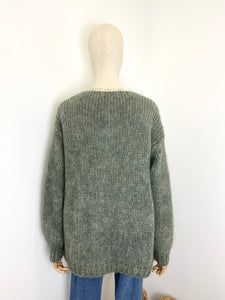 Beatrice Mohair Cardigan Khaki