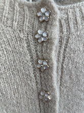 Load image into Gallery viewer, Diamonte Button Alpaca Jumper Sand
