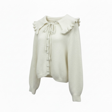 Load image into Gallery viewer, Remy Collared Button Cardigan Cream
