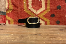Load image into Gallery viewer, Leah Leather Belt High Shine Black
