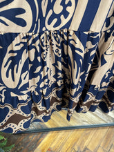 Load image into Gallery viewer, Safi Printed Dress Navy/Choc
