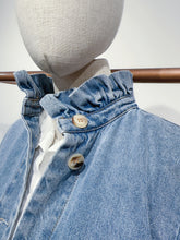 Load image into Gallery viewer, Lior Denim Frill Collar Shacket Denim
