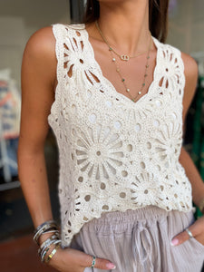 Cotton Crochet Vest