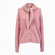 Load image into Gallery viewer, Isla Striped Scarf Cardigan Pink
