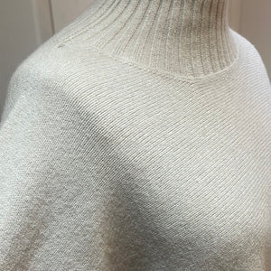 Tammy Ribbed Turtle Neck Jumper Beige