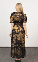 Load image into Gallery viewer, Roxy Oil Slick Midi Dress Gold/Black
