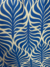 Load image into Gallery viewer, Cassy Sleeveless Tiered Dress Cobalt Leaf Print
