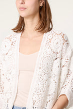 Load image into Gallery viewer, Mandala Crochet Cardigan Ivory
