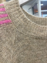 Load image into Gallery viewer, Triveni Stripe Long Sleeve Jumper Beige/Pink
