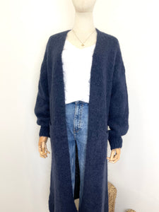 Orla Long Open Cardigan Navy