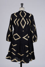 Load image into Gallery viewer, Lou Embroidered Short Dress Black
