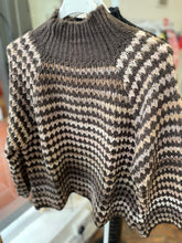 Load image into Gallery viewer, Fawn Funnel Neck Jumper Chocolate/Multi Stripe
