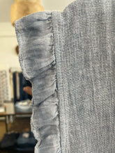 Load image into Gallery viewer, Washed Linen Frill Waistcoat Pale Blue
