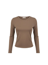 Load image into Gallery viewer, Bobbi Long Sleeve Crew Mocha
