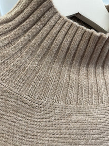 Tammy Ribbed Turtle Neck Jumper Oatmeal