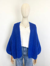 Load image into Gallery viewer, Bernadette Oversized Mohair Cardigan Cobalt
