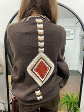 Load image into Gallery viewer, Diamond Cardigan Chocolate
