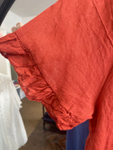 Load image into Gallery viewer, Valencia Voile Short Sleeve Terracota Blouse
