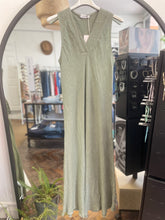 Load image into Gallery viewer, Nola Bias Cut Pure Linen V Dress Khaki
