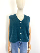 Load image into Gallery viewer, Mae Mohair Button Tank Petrol
