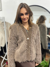 Load image into Gallery viewer, Katie Plush Jacket Chocolate
