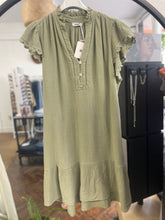 Load image into Gallery viewer, Soraya Cheesecloth Swing Dress Khaki
