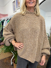 Load image into Gallery viewer, Teddy Slouchy Knit Camel
