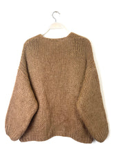 Load image into Gallery viewer, Bernadette Oversized Mohair Cardigan Camel
