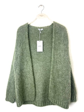 Load image into Gallery viewer, Beatrice Mohair Cardigan Khaki
