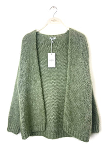 Beatrice Mohair Cardigan Khaki