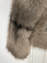 Load image into Gallery viewer, Fur Faux Mink Jacket Taupe
