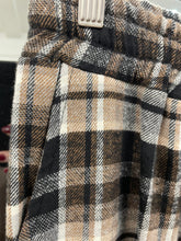Load image into Gallery viewer, Brushed Check Trouser Black/Brown
