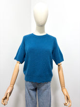 Load image into Gallery viewer, Maris Scalloped Edge Short Sleeve Jumper Peacock
