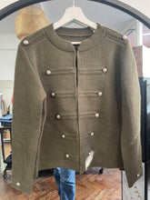 Load image into Gallery viewer, Maeve Knitted Military Jacket Khaki
