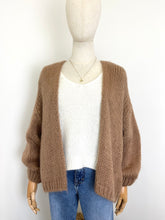 Load image into Gallery viewer, Bernadette Oversized Mohair Cardigan Camel
