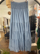 Load image into Gallery viewer, Calista Chambray Shirred Skirt
