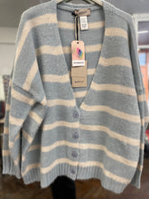 Load image into Gallery viewer, Lotta Striped Cardigan Pale Blue
