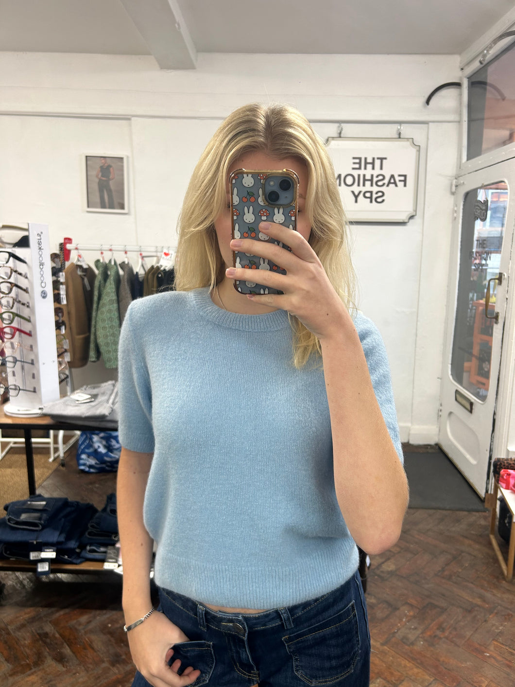 Soft Half Sleeve Jumper Baby Blue