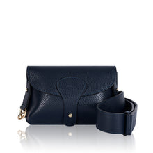 Load image into Gallery viewer, Sienna Small Leather Cross Body Tab Bag Navy
