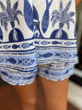 Load image into Gallery viewer, Palm &amp; Fish Cami/Shorts Co-ord
