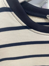 Load image into Gallery viewer, Doris Striped Long Sleeve Ecru/Navy
